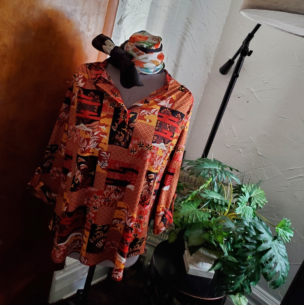 TOPNOTCH vintage women's blouse LARGE